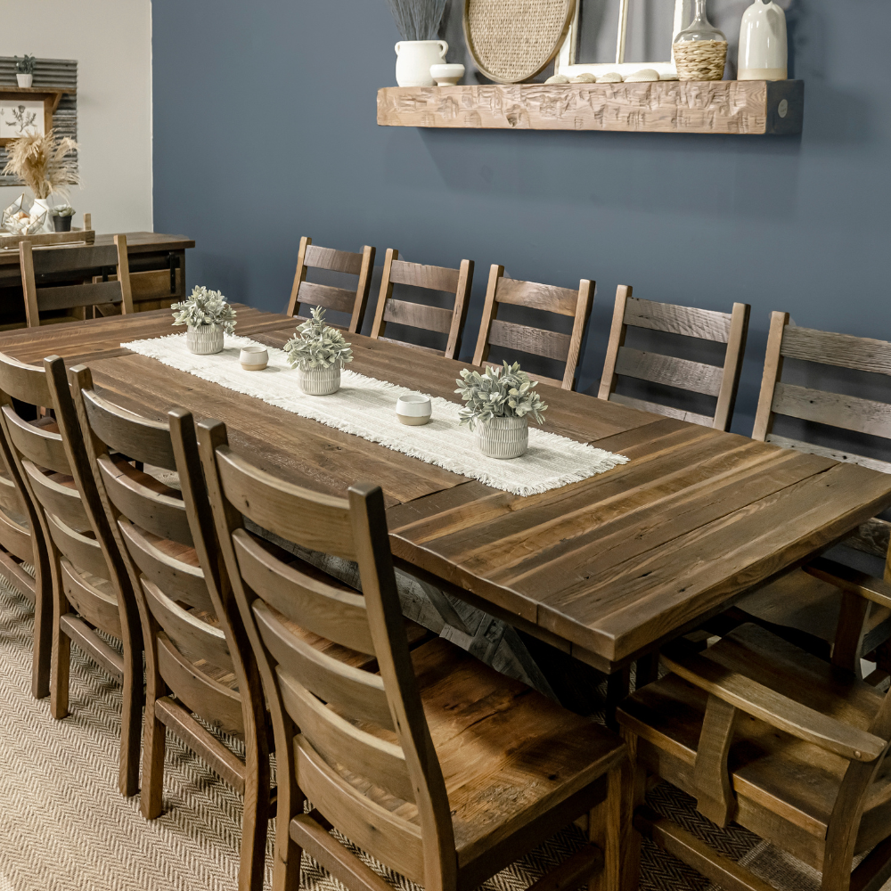 Elegant Farmhouse Dining Room Table: Timeless Style for Rustic Elegance