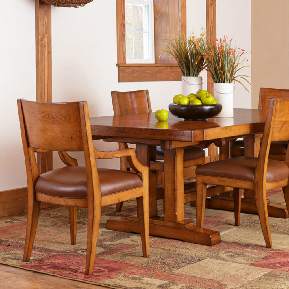 Solid Wood Trestle Dining Table