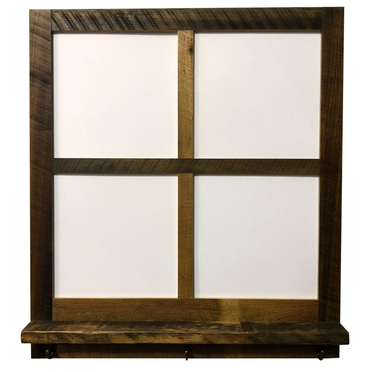 Reclaimed Wood 4 Pane Picture Frame with Hooks - Rustic Red Door Co.
