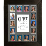 14 openings school year photos in black frame gray mat