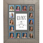 Gray frame Gray Mat School Year Photos with class year