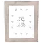 School Picture Frame, White Frame, White Mat, Pick Number of Openings & Middle Artwork - Rustic Red Door Co.