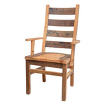Akron Reclaimed Wood Dining Chair, Ladder Back