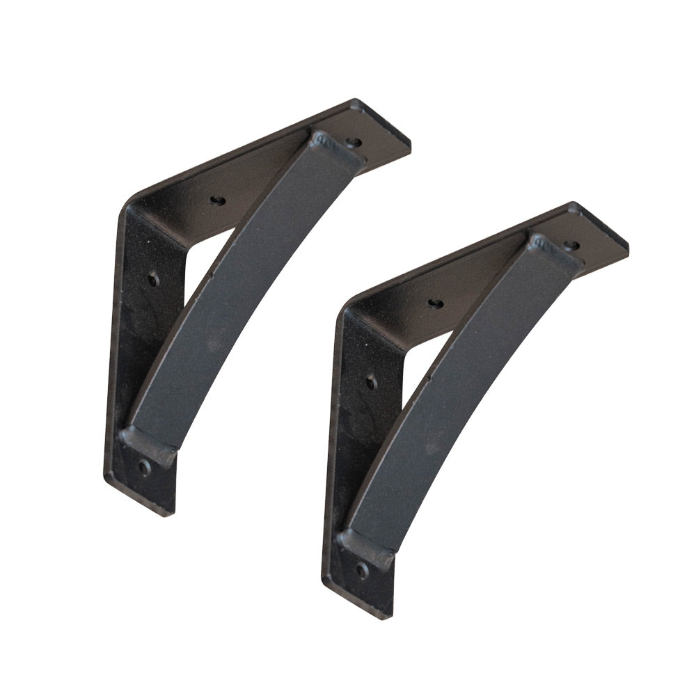 Steel Shelf Brackets in Black