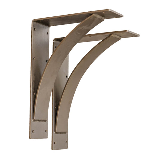 arched bronze mantel bracket 12x16