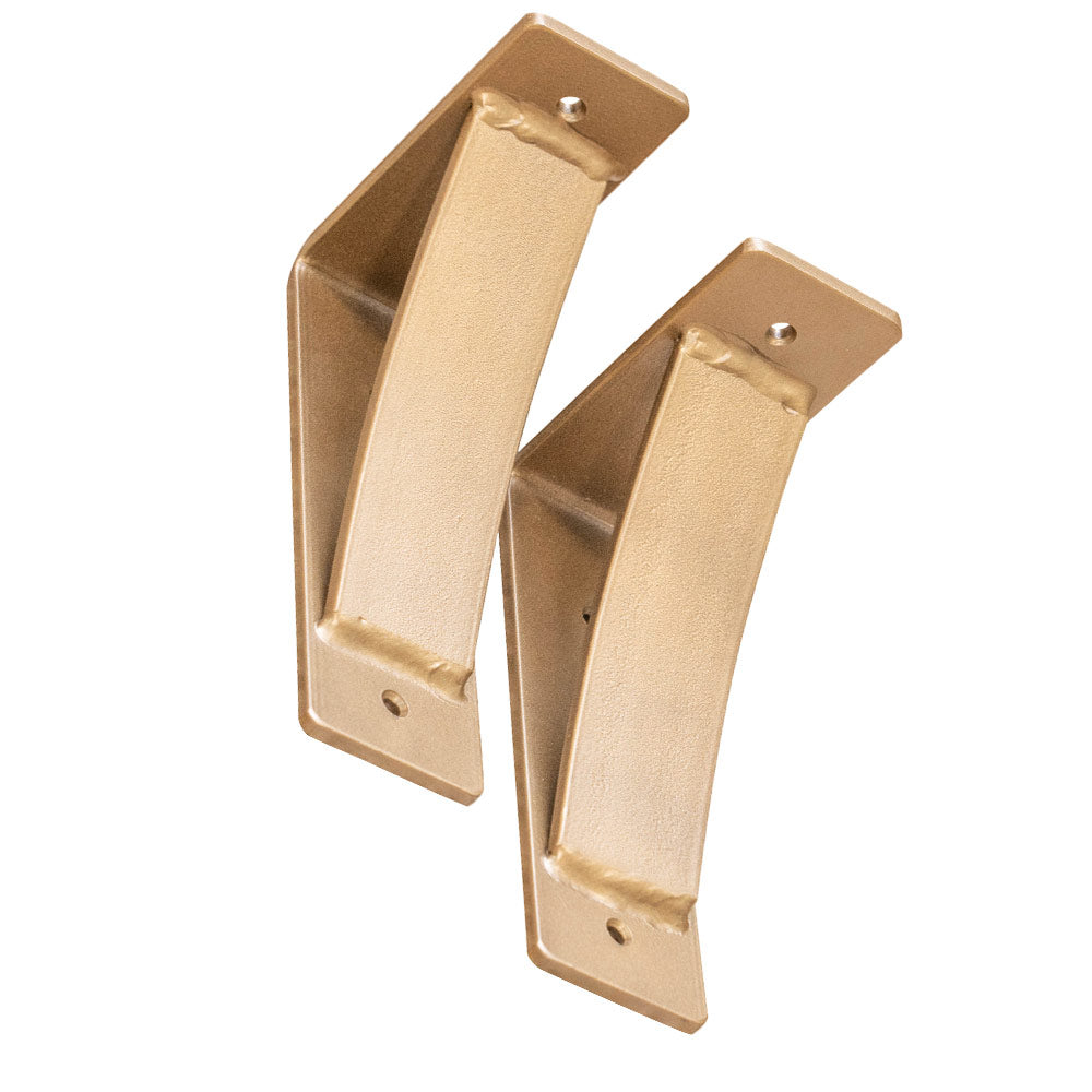 Heavy Duty Steel Brackets in Mist Bronze