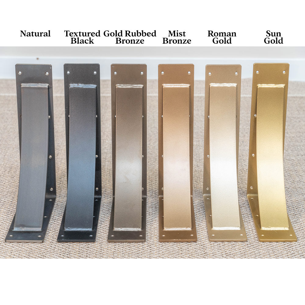 Arched Steel Mantel Bracket Colors