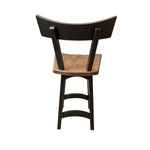 back of oak swivel pub stool