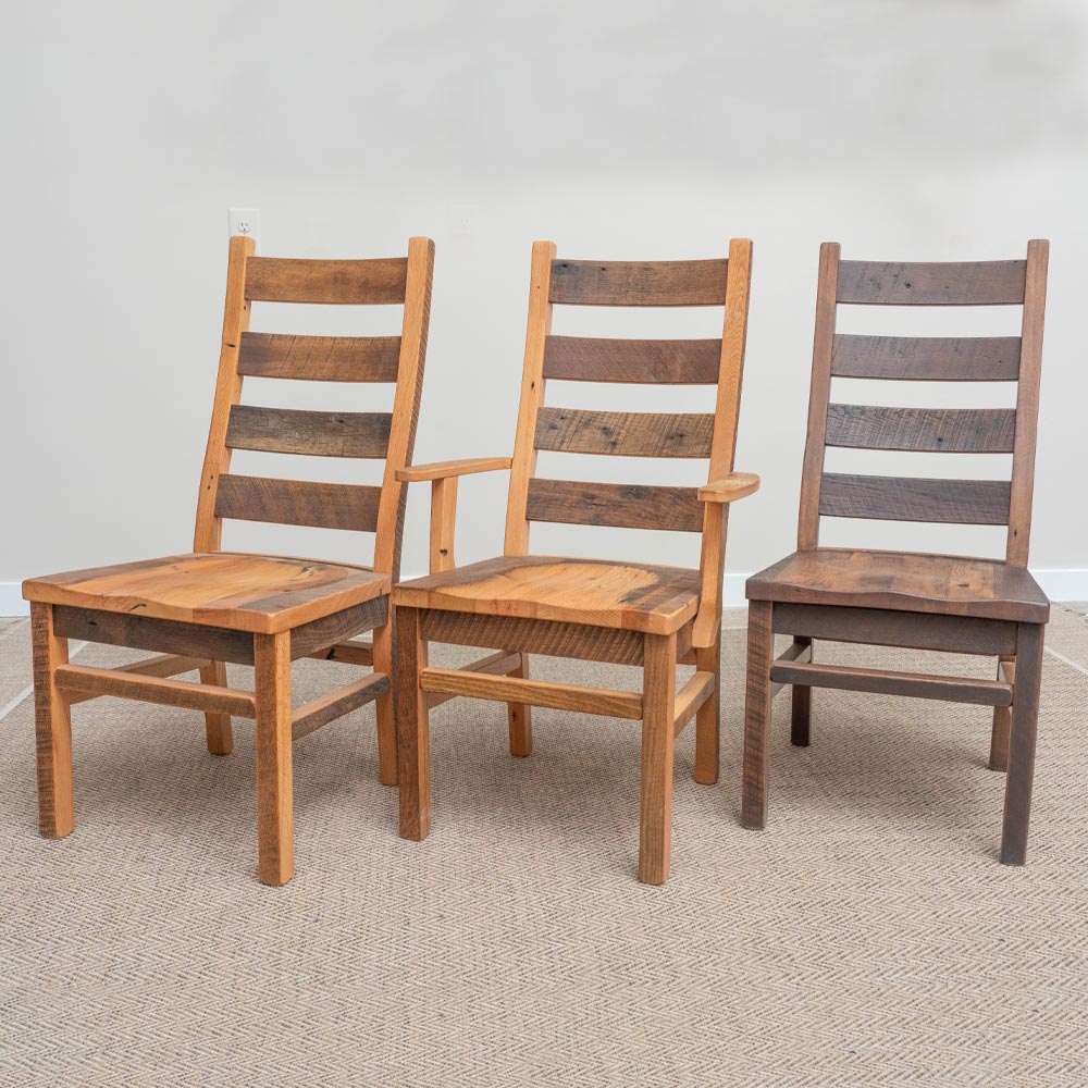 Barnwood Rustic Dining Chair Options