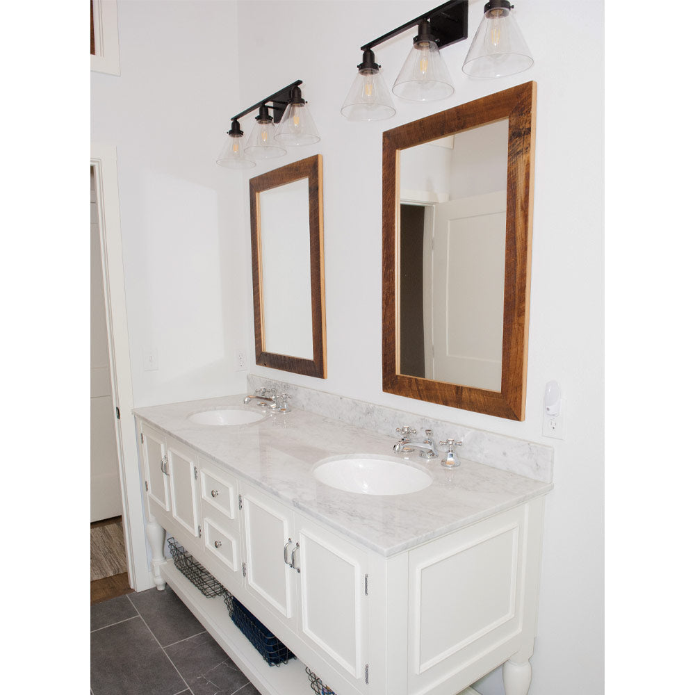Barnwood Framed Mirror for Bathrooms