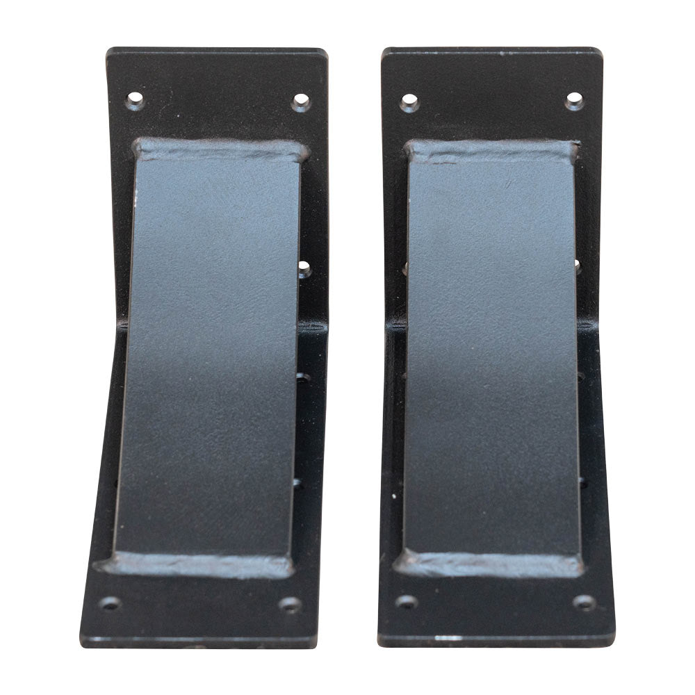 Heavy Duty Black Mantel Brackets 5x10