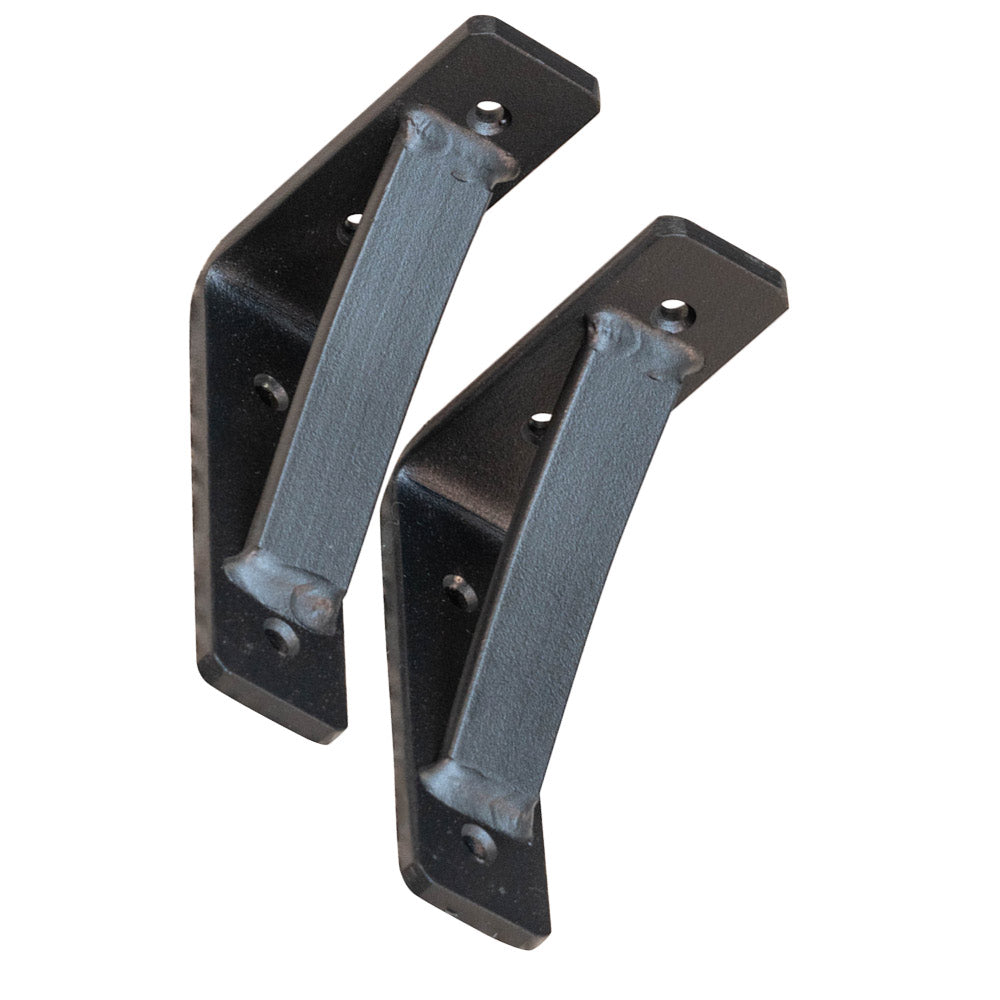 Black steel shelf brackets 4x5