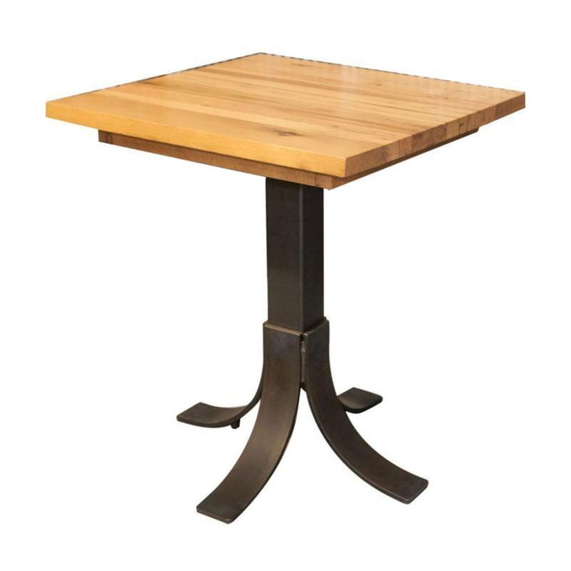solid wood counter height table
