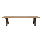 Boone Rustic Dining Bench, Reclaimed Wood, Provincial Stain