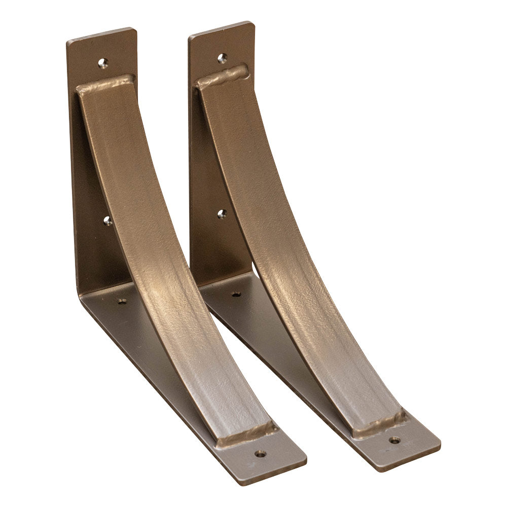 Bronze steel shelf brackets 10x12