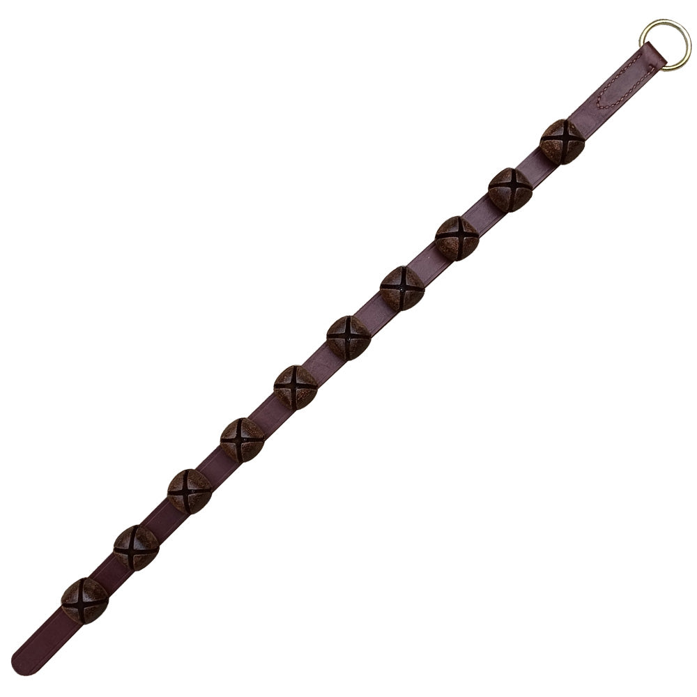 Brown Leather Strap Rustic Bells