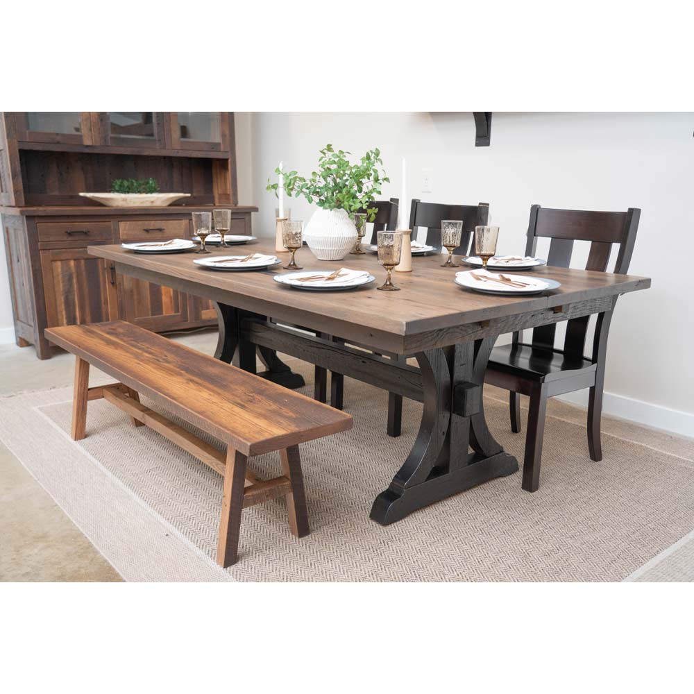 Dark farmhouse deals table