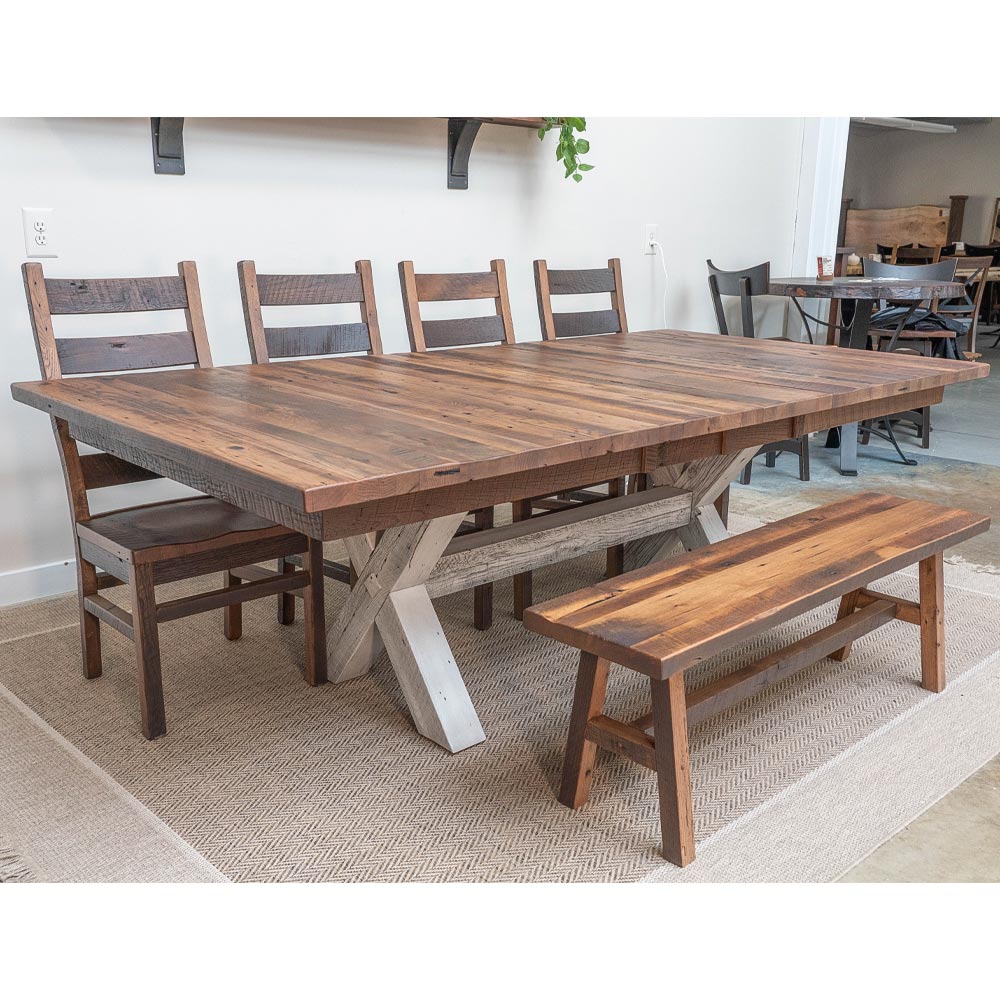 Foster Farmhouse Barnwood Dining Table