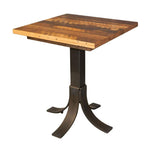 reclaimed wood cafe table
