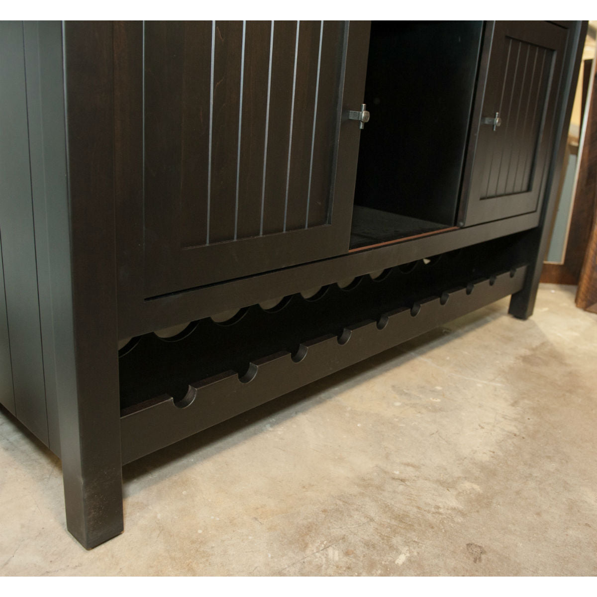 Blaine Wine Buffet Cabinet in Black