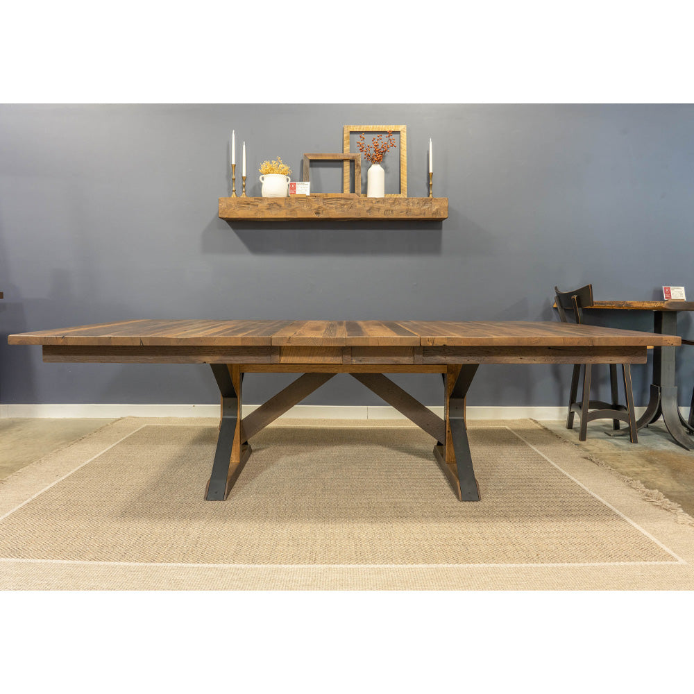 Extendable Barnwood Dining Table
