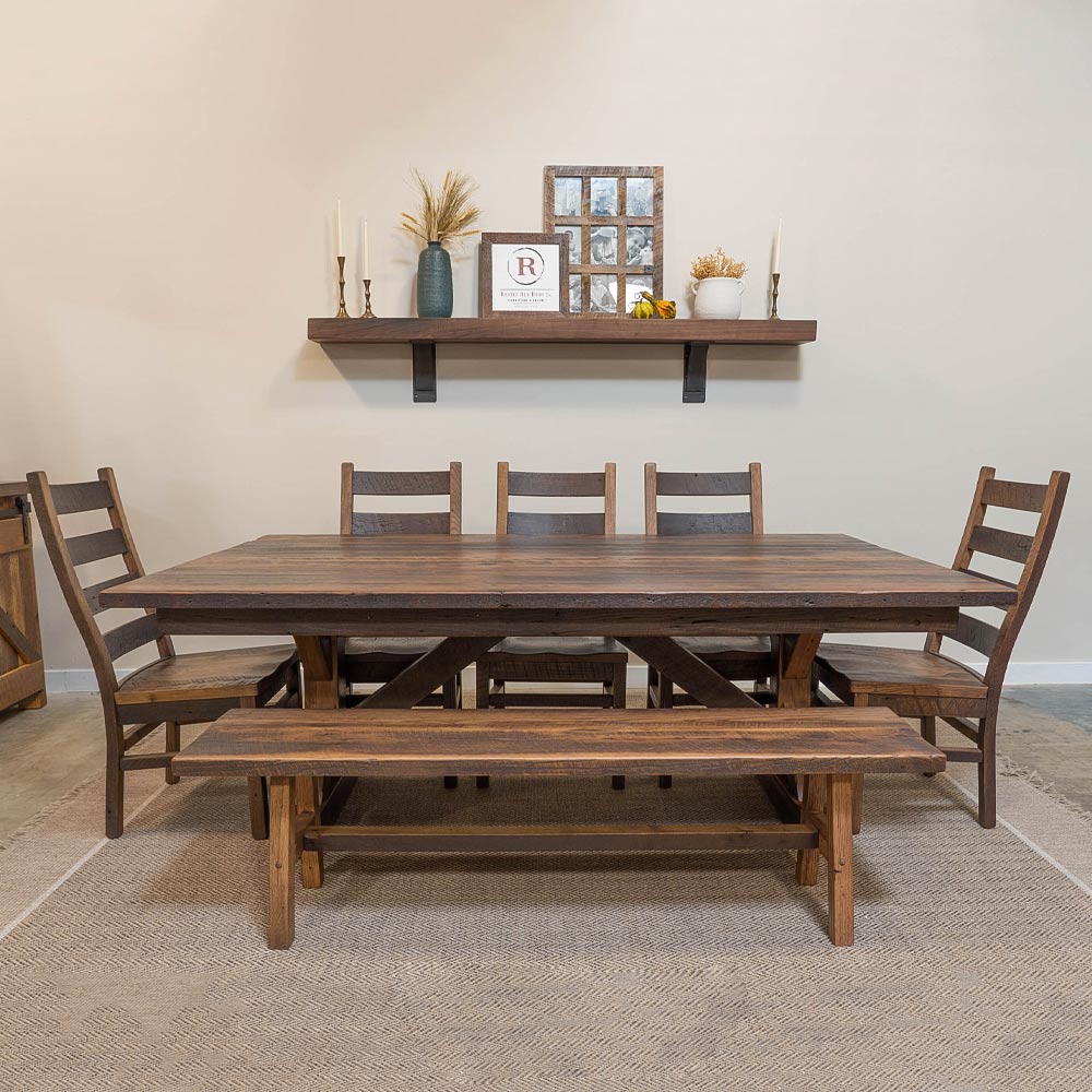 https://rusticreddoor.com/cdn/shop/products/extendable-reclaimed-barnwood-dining-table-set.jpg?v=1667864103&width=1445