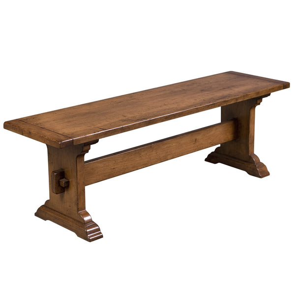 Farmhouse Trestle Bench Rustic Red Door