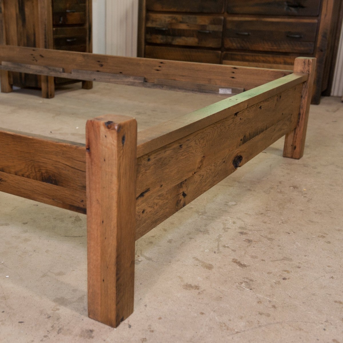Rustc Bed Frame Reclaimed Wood Bed Frame | Rustic Red Door