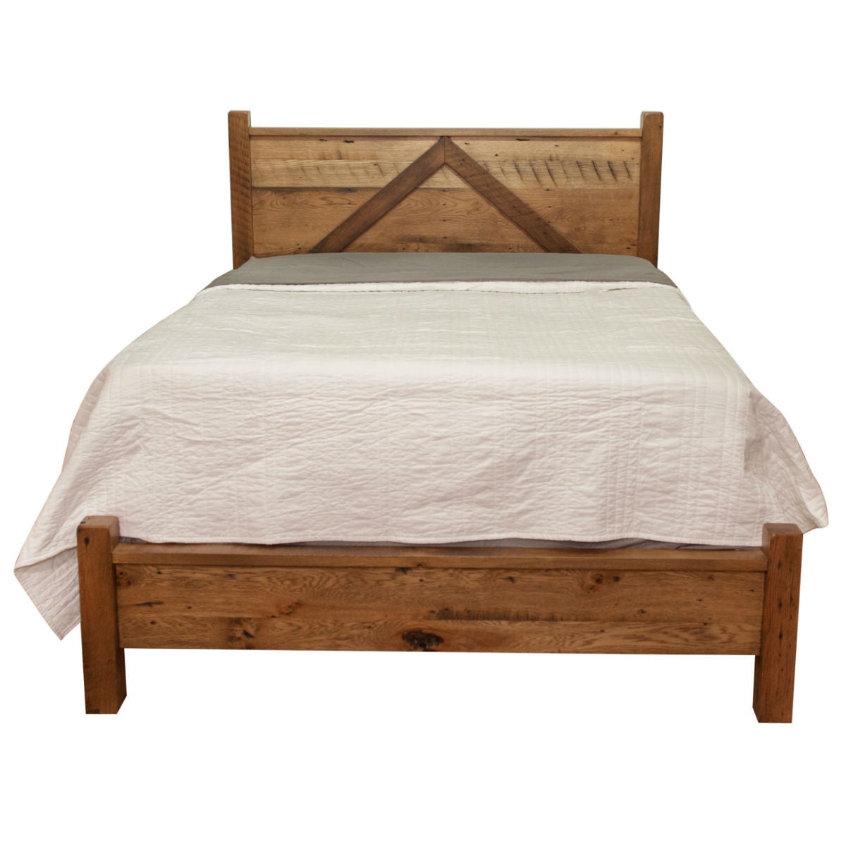 queen size reclaimed wood bed frame