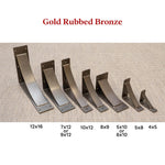 Gold Rubbed Bronze Steel Bracket Sizes