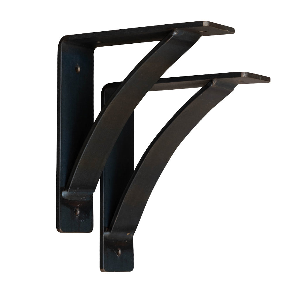 8x9 Heavy Duty Black Steel Brackets