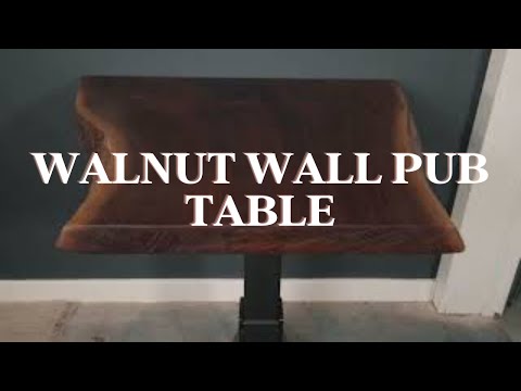 Walnut Wood Pub Table Video