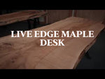 83.5" Maple Live Edge Desk