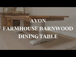 8' Avon Farmhouse Reclaimed Barnwood Dining Table, Provincial