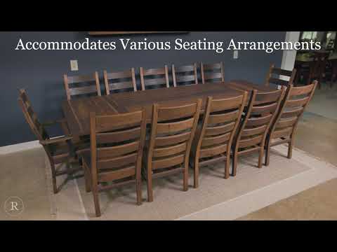 Parker Extendable Dining Table Reclaimed Wood Video