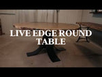 72" Live Edge White Oak Round Dining Table
