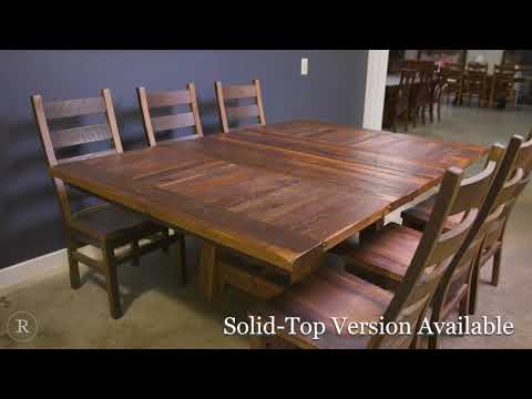 Solid wood square dining deals table for 8