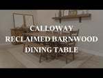 Calloway Reclaimed Wood Trestle Base Dining Table