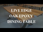84" Live Edge Dining Table in Oak