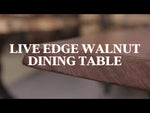 66" Walnut Live Edge Table