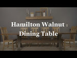 Hamilton Modern Walnut Dining Table