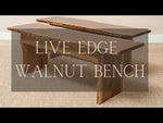 Live Edge Walnut Bench