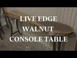 57" Live Edge Walnut Console Table