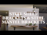 Arched Steel Black Shelf Brackets