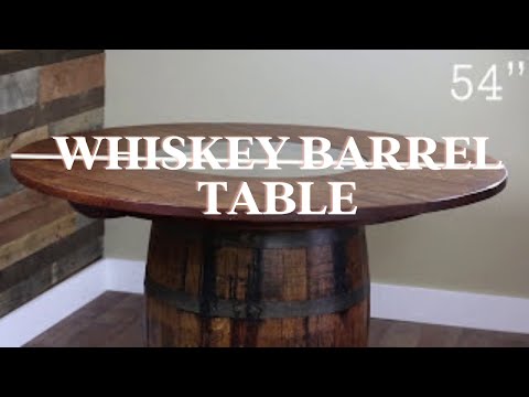 Whiskey Barrel Dining Table | Rustic Red Door