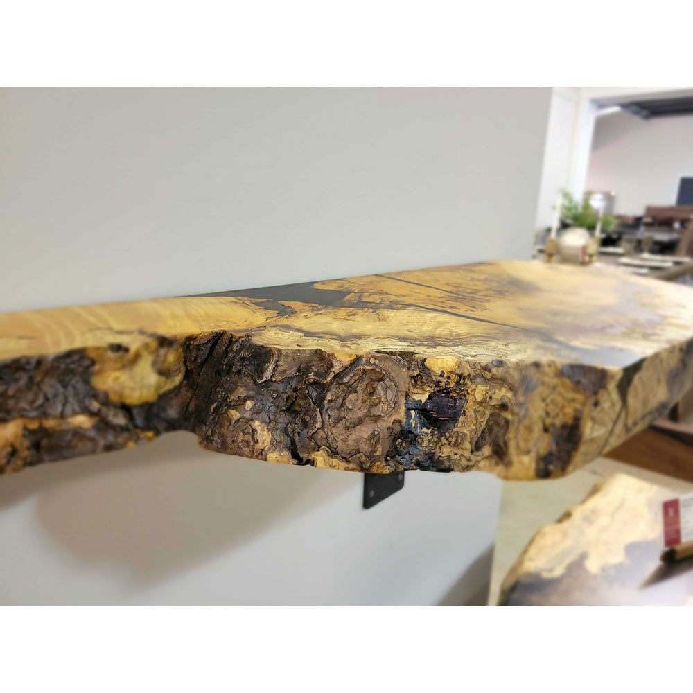 89" Live Edge Ash Mantel