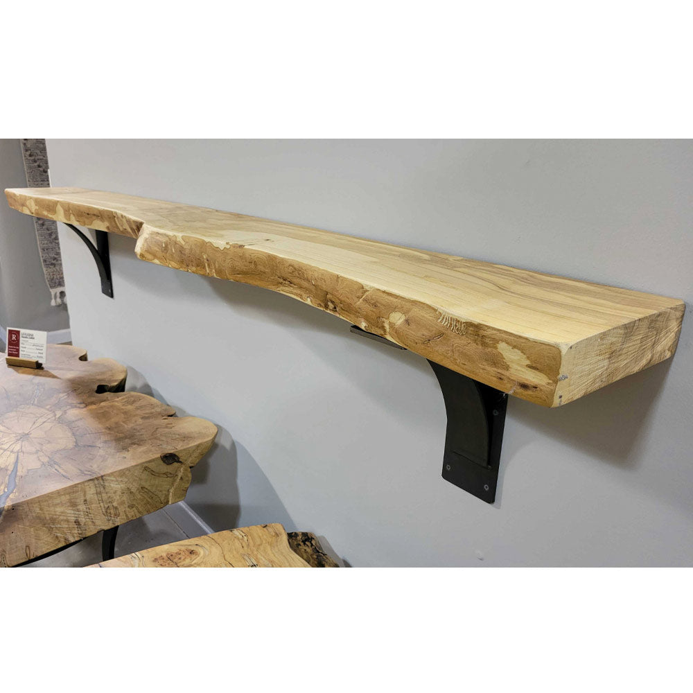 Live Edge Ash Mantel