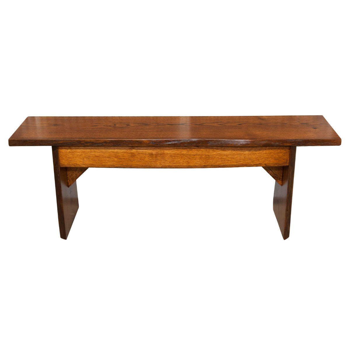 Live Edge Oak Dining Bench, Michaels Stain