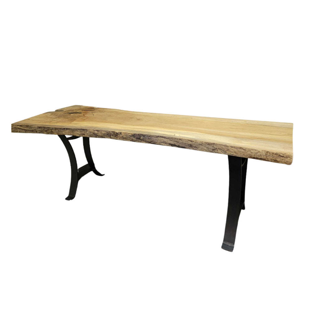 84" Live Edge Maple Console Table