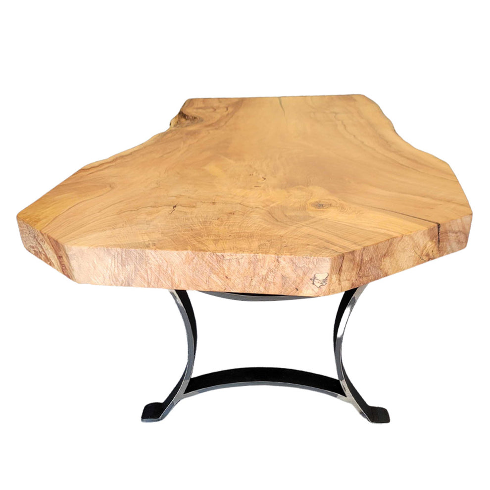 48" Live Edge Spalted Maple Coffee Table Rustic Red Door